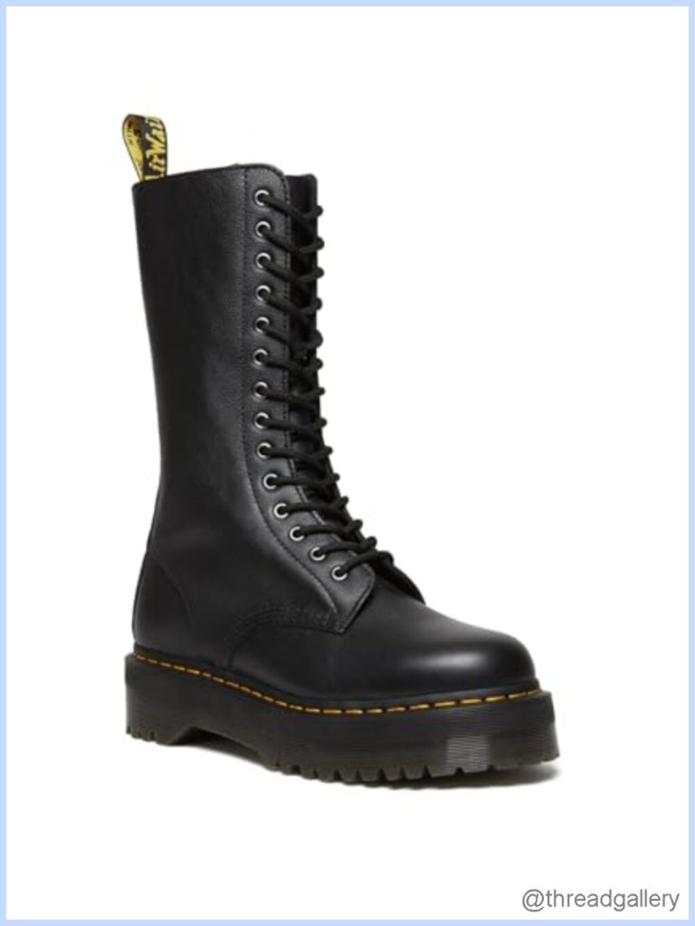 Dr. Martens 1B99 Quad Leather Ankle Boots Platform Heel
